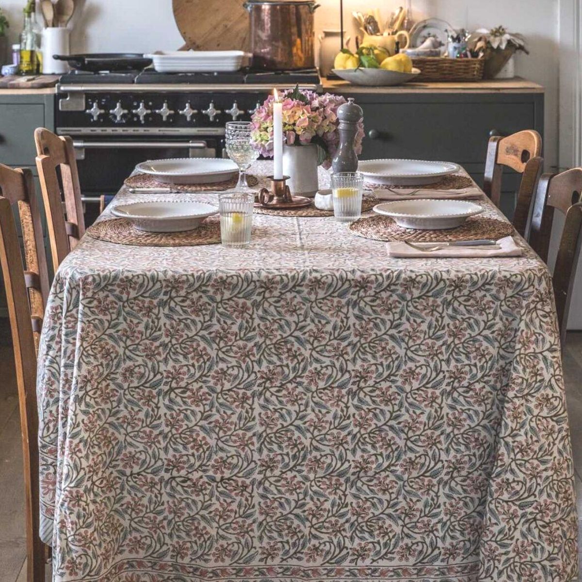 Peachy Blossom tablecloth