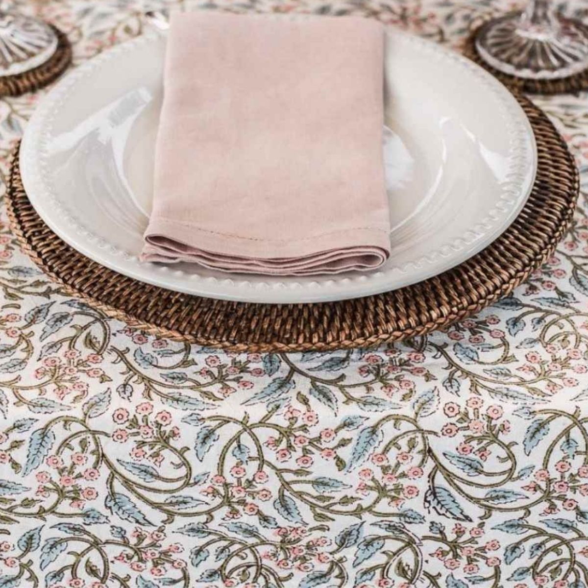 Peachy Blossom tablecloth