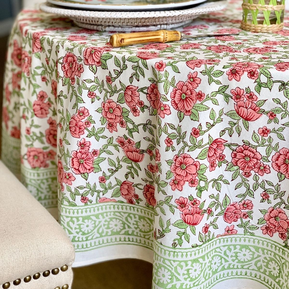 Florence round tablecloth