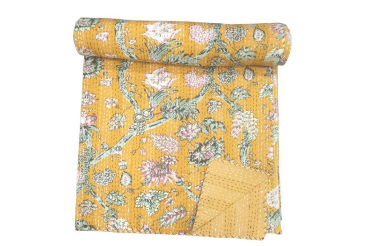Sunshine kantha yellow