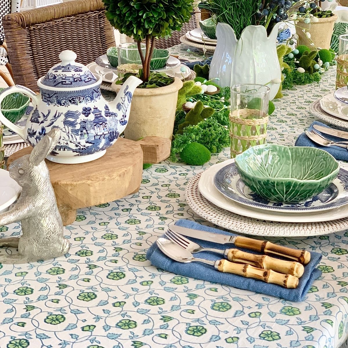 Sea Breeze Square Tablecloth