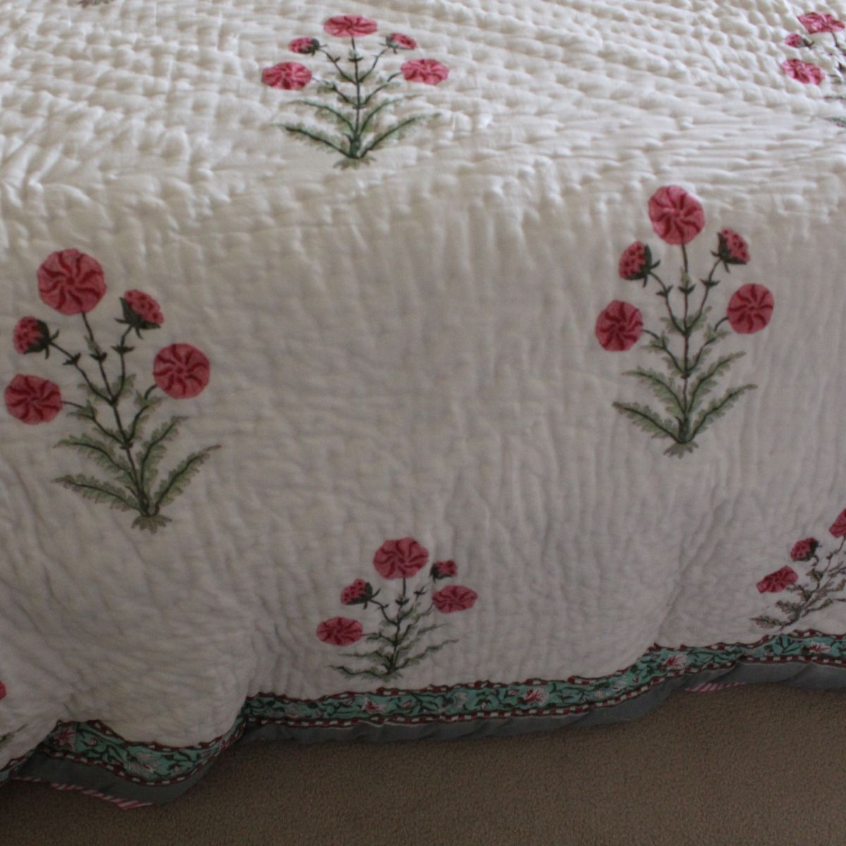 indian floral quilt