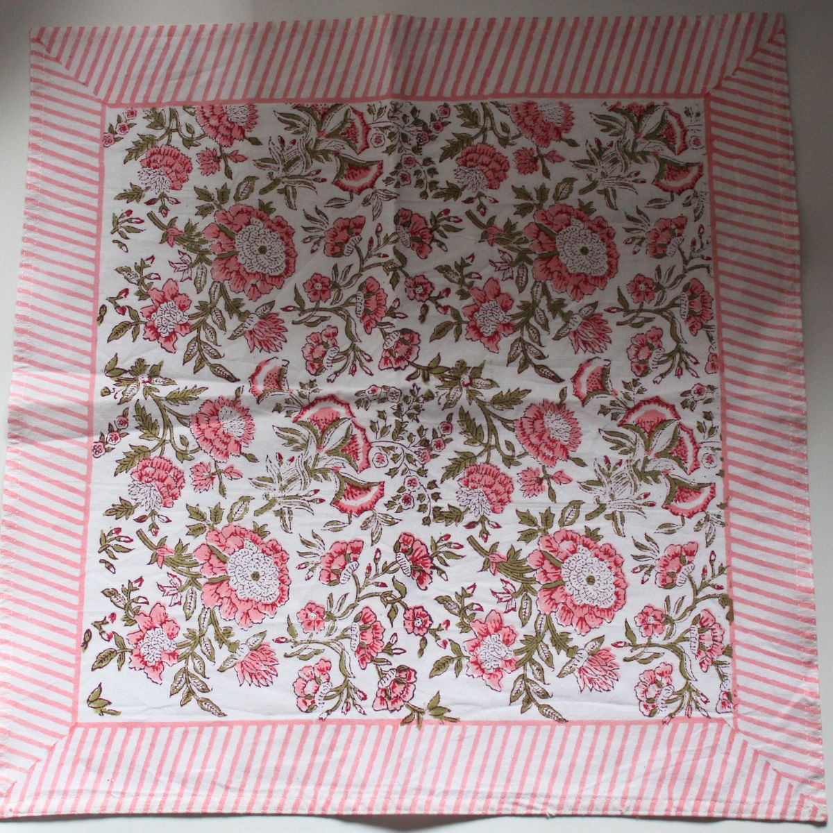 Beatrice pink floral table napkins-set of 4