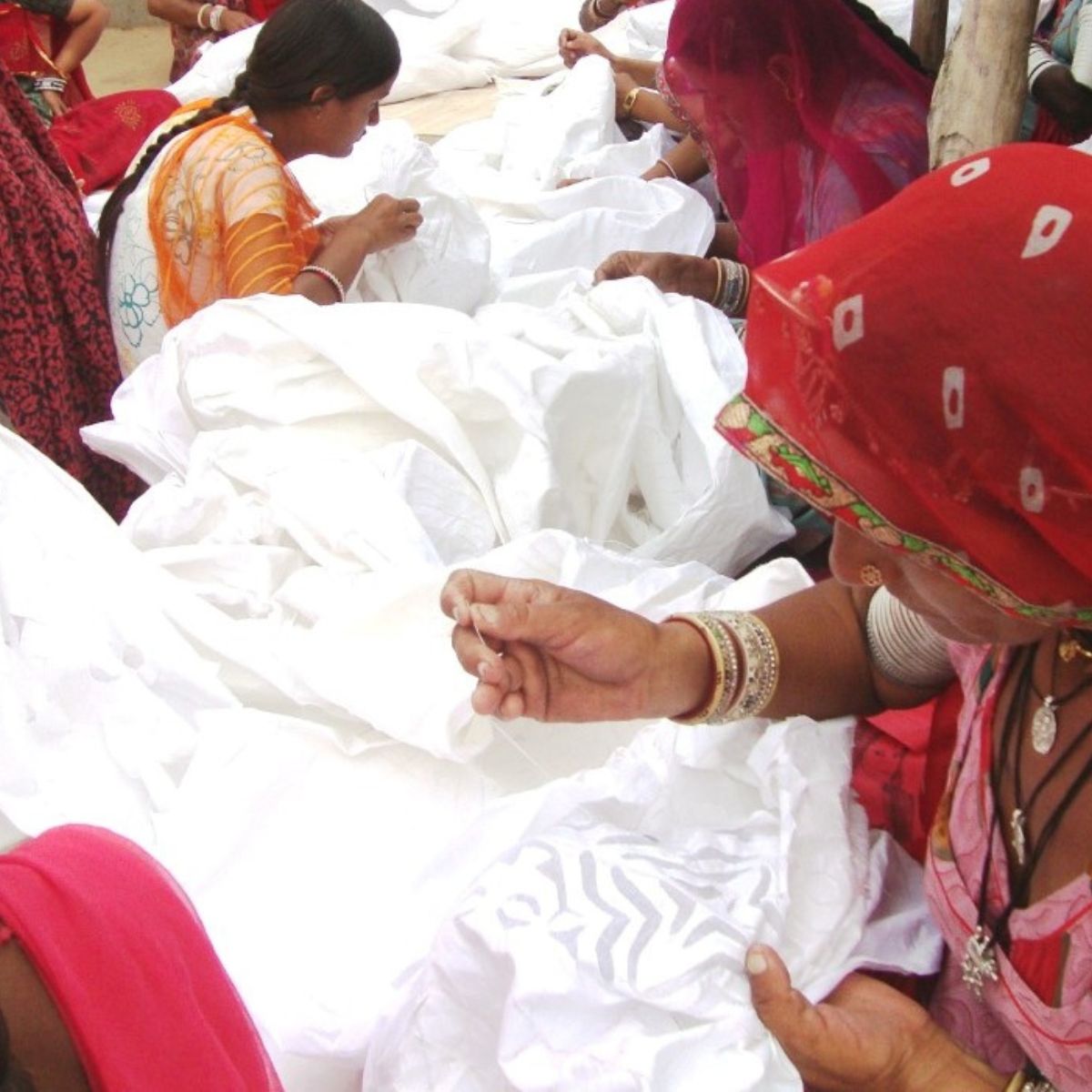 Applique Cutwork White rectangle tablecloth