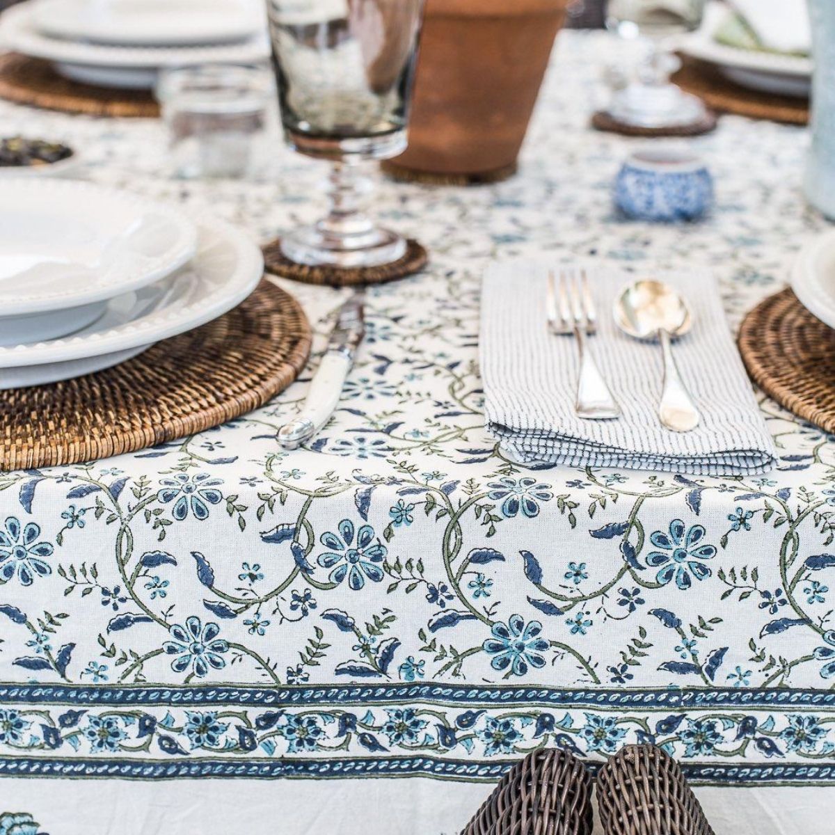 Blue Iris Tablecloth