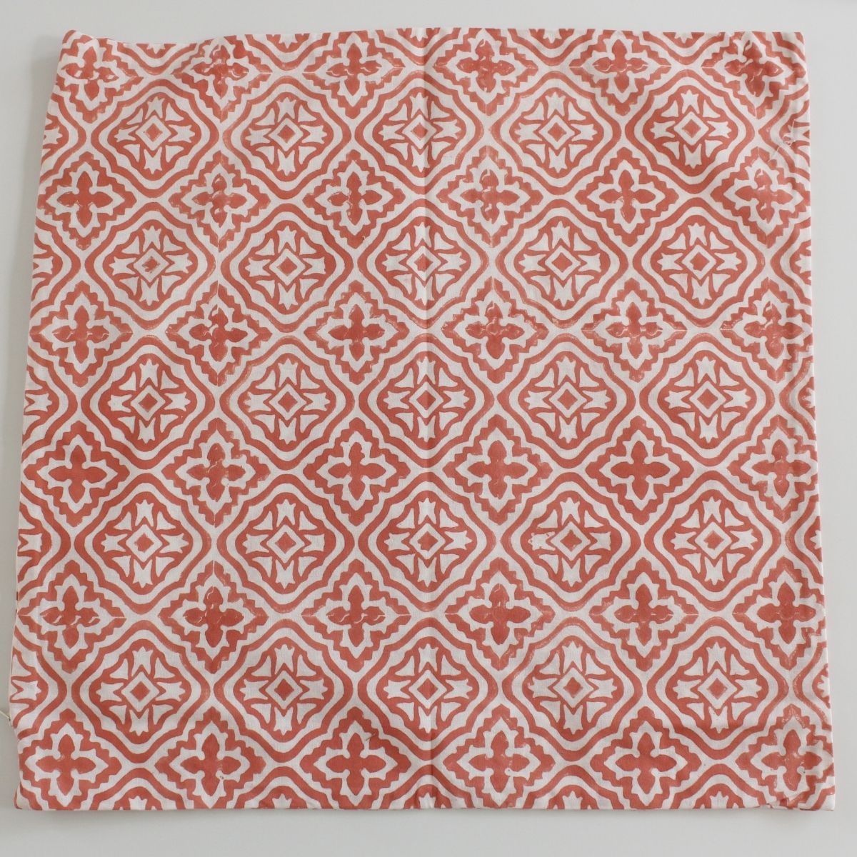 Pink cross flower cushion cover