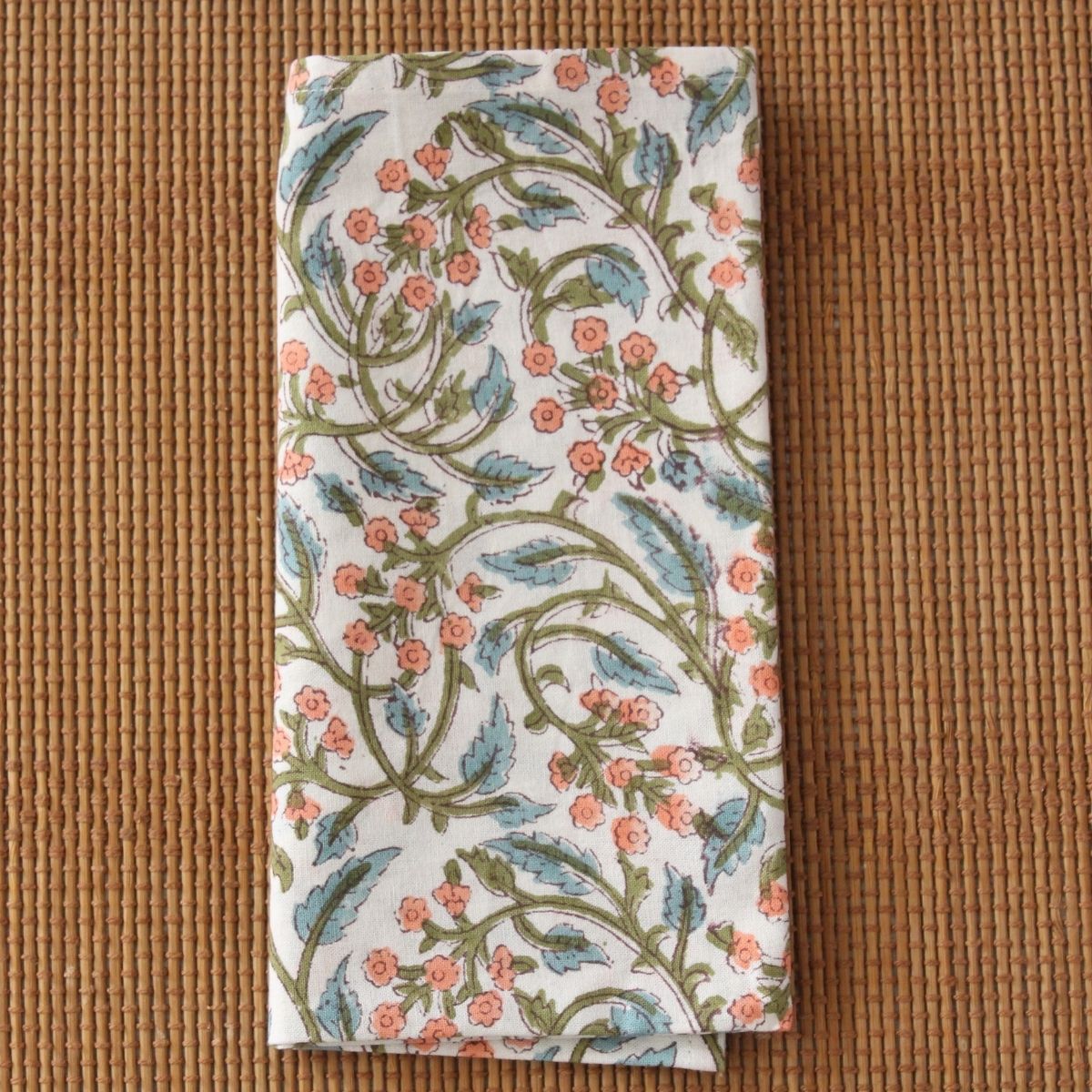 Peachy Blossom napkins - set of 4