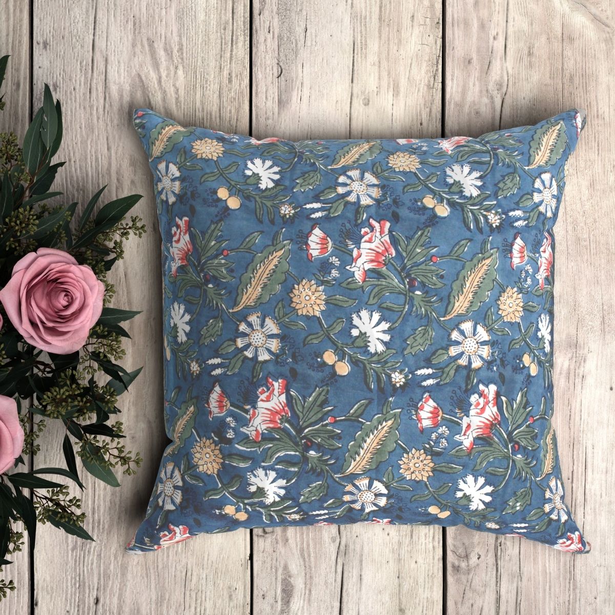 Wildflower grey cushion cover
