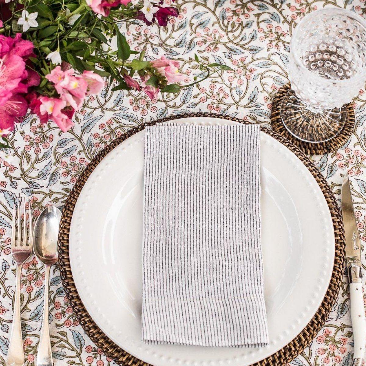 floral tablecloth