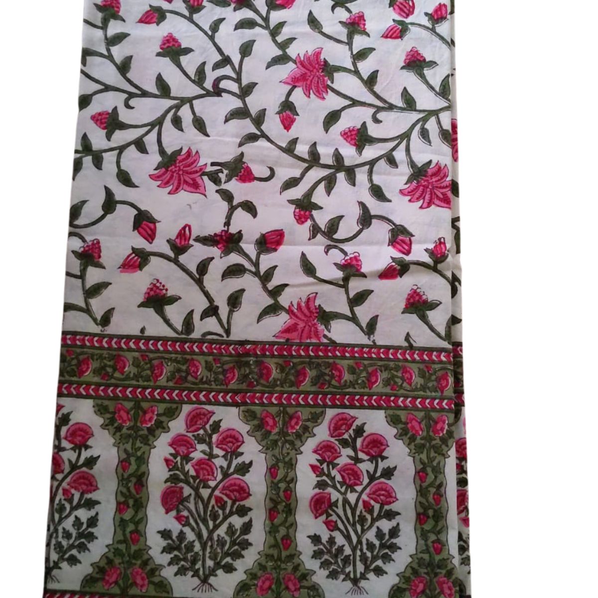 Pink Ivy square Tablecloth- 150cm- 4 seater