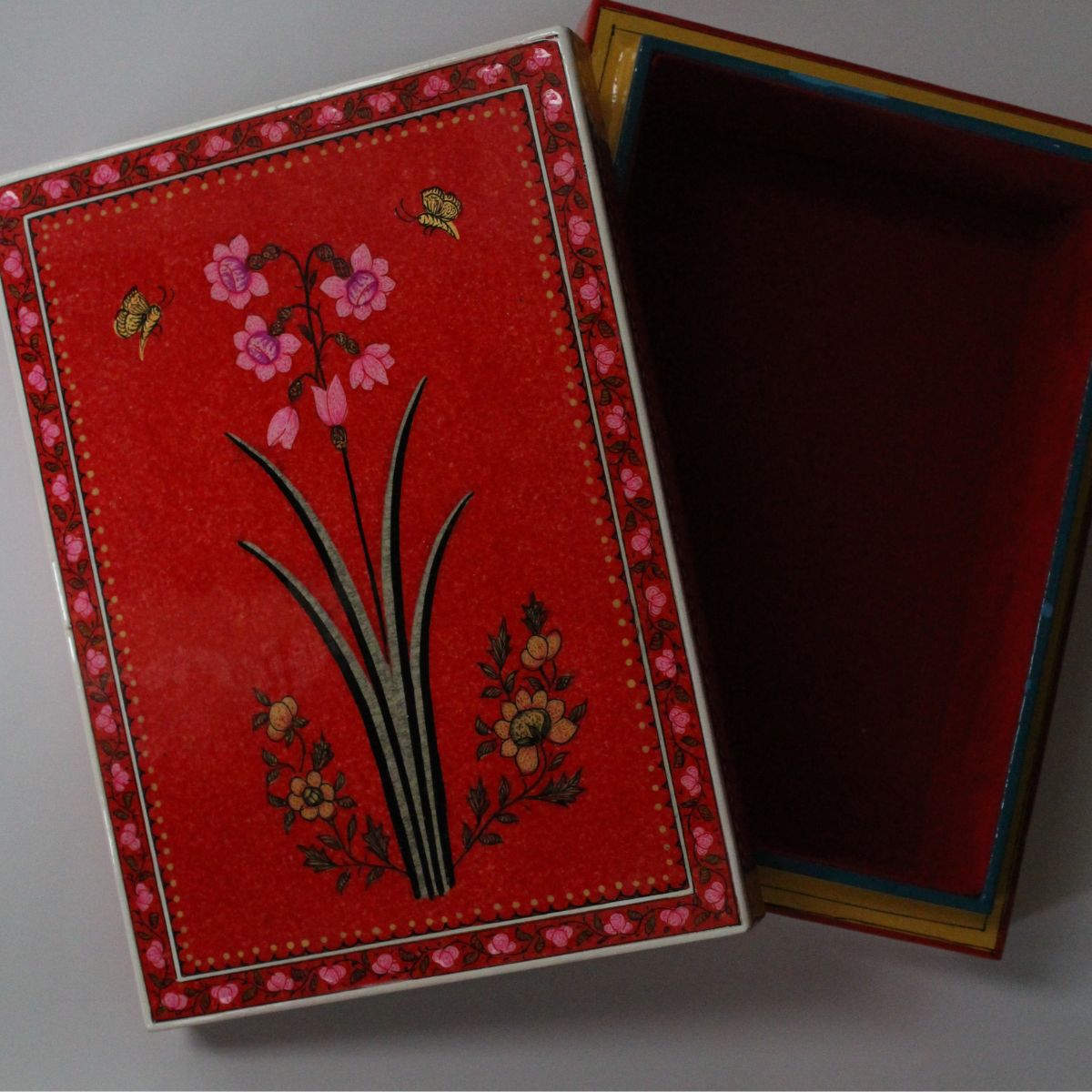 Wooden Keepsake Box - Hollyhock Happiness