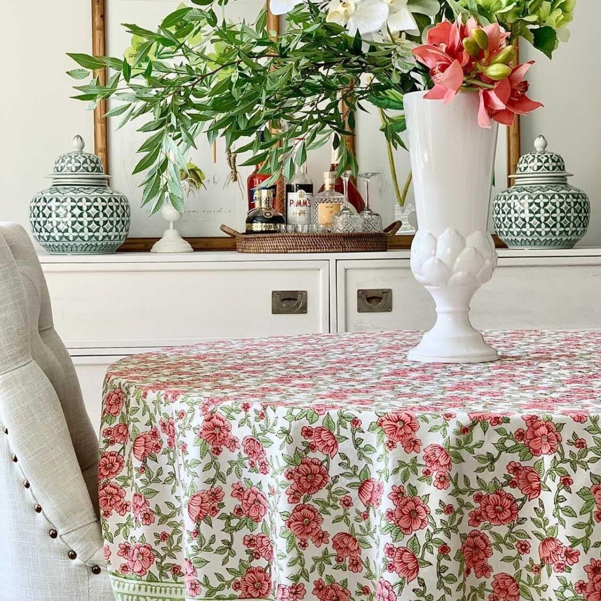 Florence round tablecloth