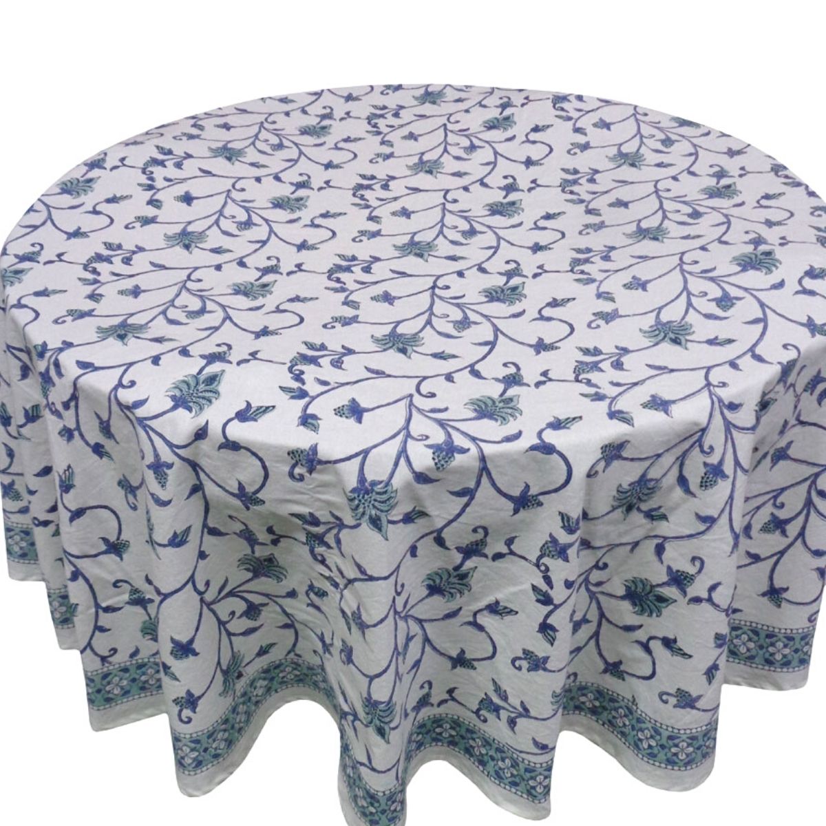 Green Ivy Round Tablecloth