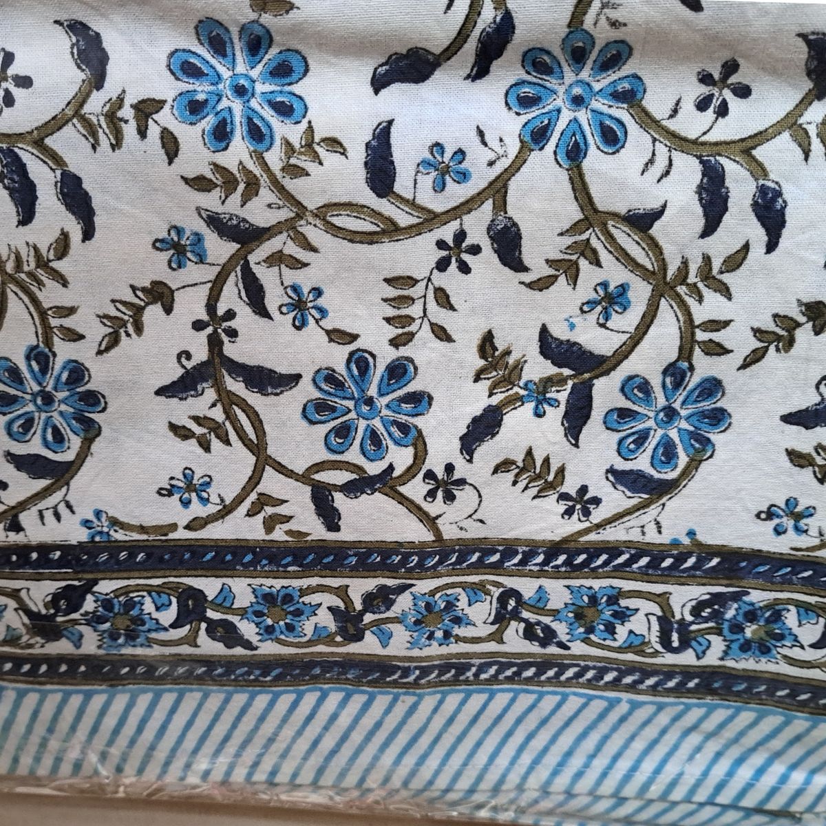 Blue Iris square tablecloth