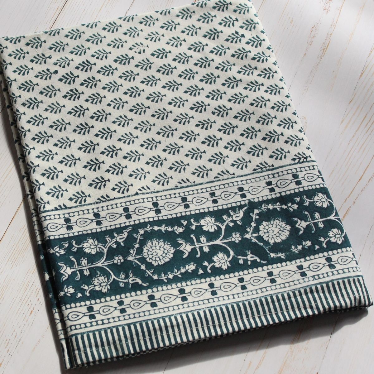 Pine Cone Tablecloth- deep green